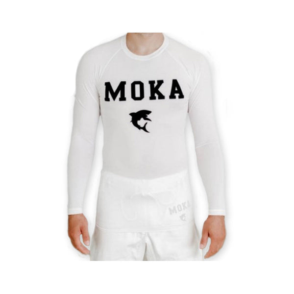 Rashguard - Moka - Long sleeves - White