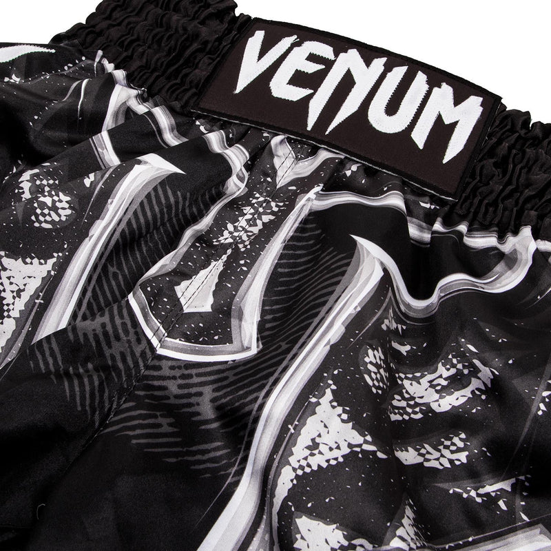 Muay Thai Shorts - Venum - 'Gladiator 3.0' - Black-White