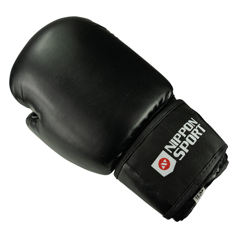 Boxing Gloves - Nippon Sport - 'Pro' - Black