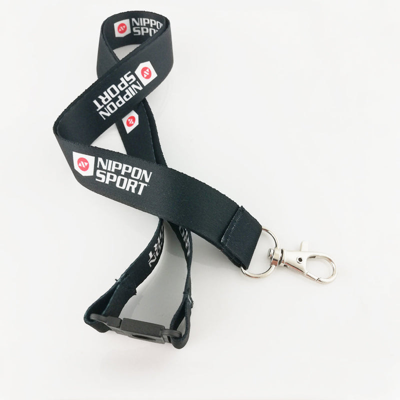 Key Ring - Nippon Sport - With Clip - Black