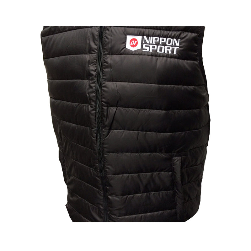 Nippon Sport - Embroidered vest - w. removable hood