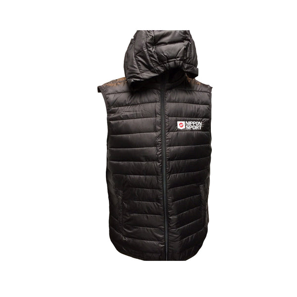 Nippon Sport - Embroidered vest - w. removable hood