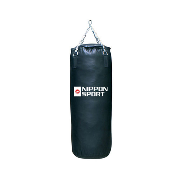 Sandbag With Filling - Nippon Sport - 'Club' - 30kg - 100cm - Black