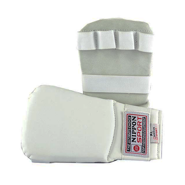 Karate Gloves - Nippon Sport - 'HIT' - White