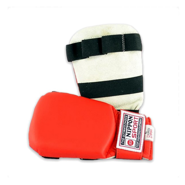 Jiu Jitsu Gloves - Nippon Sport - 'HIT' - Red