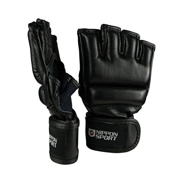 MMA Gloves - Nippon Sport - 'Freefight' - Black