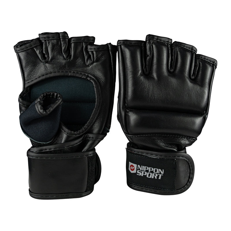 MMA Gloves - Nippon Sport - 'Freefight' - Black