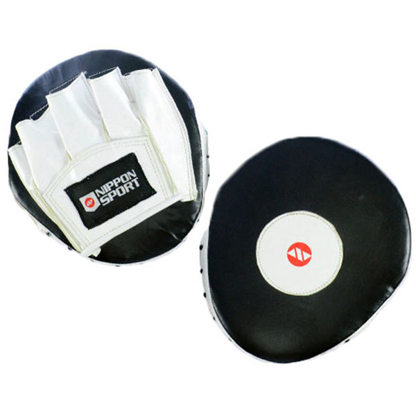 Focus mitts - Nippon Sport - 'Speedpad' - Black-White