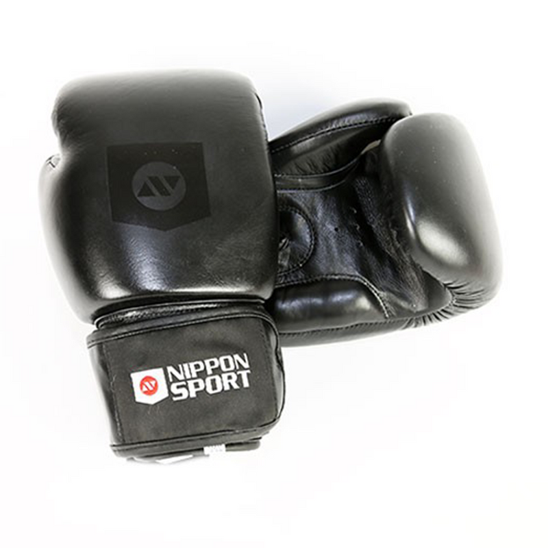 Boxing Gloves - Nippon Sport - 'Gauntlet' - Black