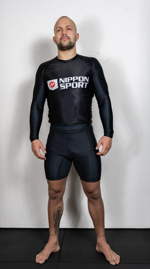 Vale Tudo Shorts - Nippon Sport - 'Half tights' - Black