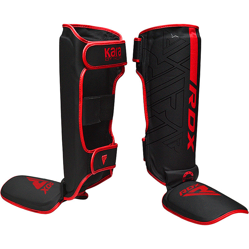 Shin guards - RDX - 'F6 KARA' - Red