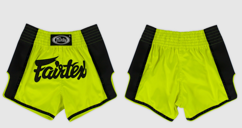 Muay Thai Shorts - Fairtex - 'BS1703' - Lime Green/Black