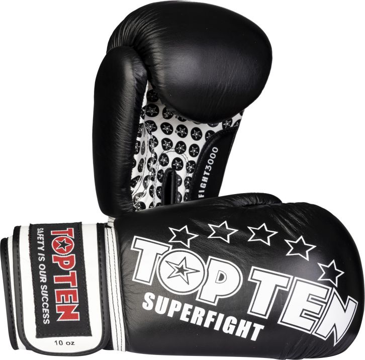 Boxing gloves - TOP TEN - "Superfight 3000" - Black