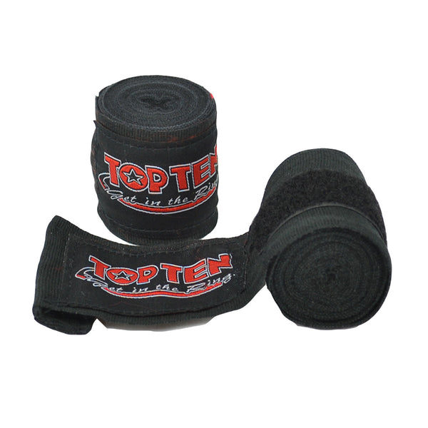 Elastic boxing bandages from TOP TEN in many lengths/colors