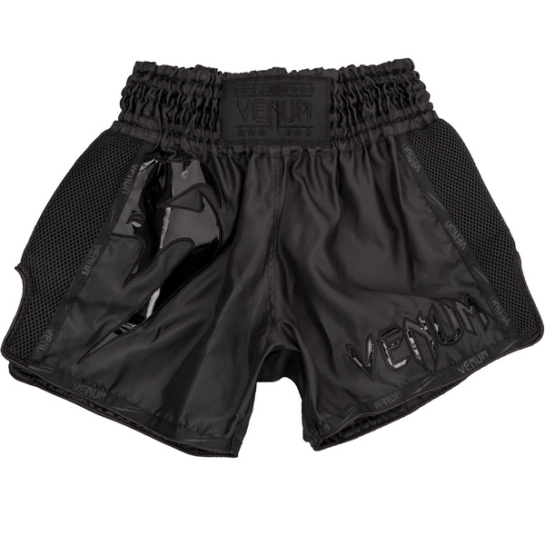 Muay Thai Shorts - Venum - 'Giant' - Black / Black