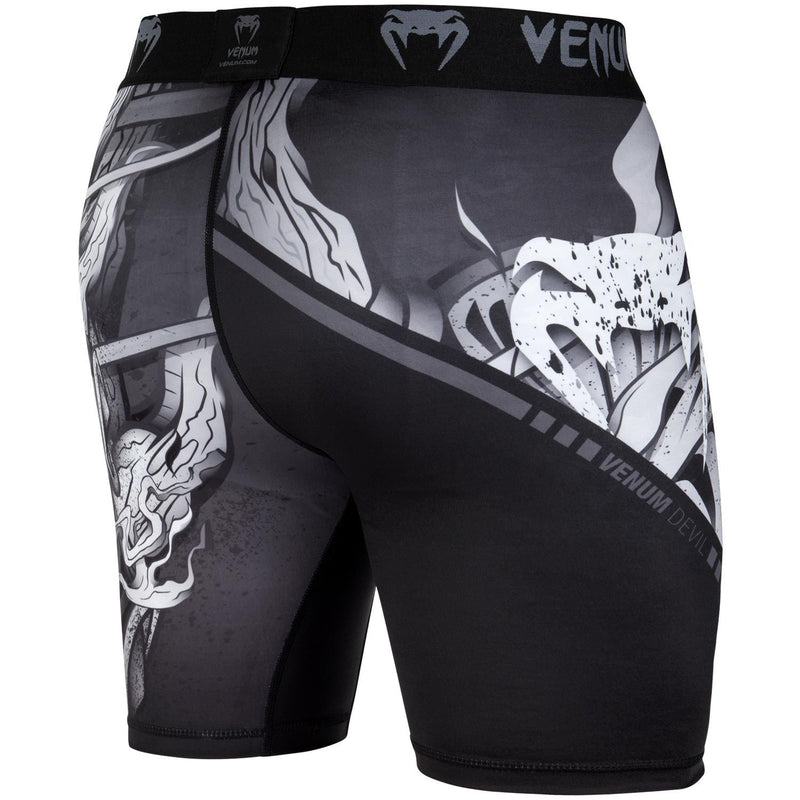 Shorts - Venum - Devil Vale Tudo Shorts - Black/White