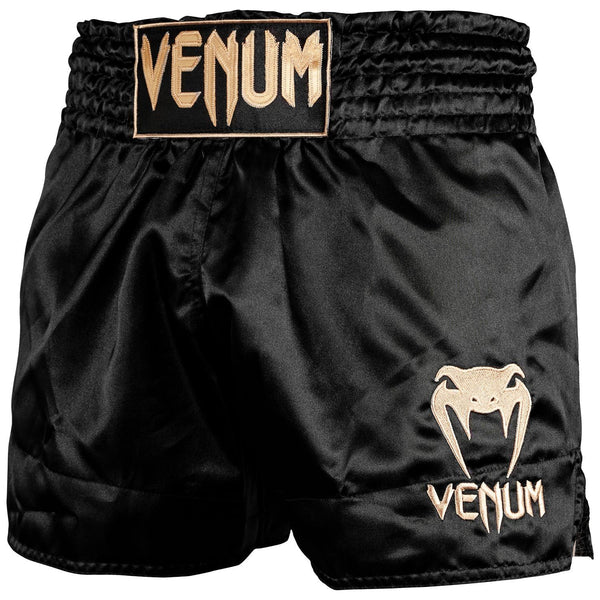 Muay Thai Shorts - Venum - 'Classic' - Black-Gold