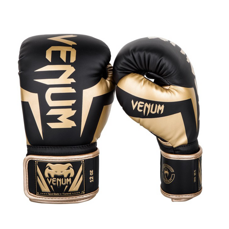 Boxing Gloves - Venum - 'Elite' - Black-Gold