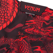 Fight shorts - Venum - Dragon's Flight - Black/Red